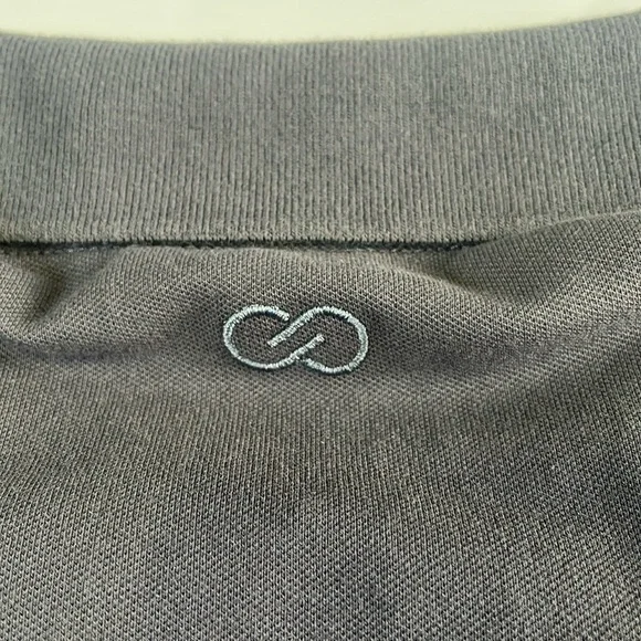 NWT Calia Pique Puff Sleeves Polo T-Shirt XXL Carbon Gray 3/4 Button Down Golf - Picture 12 of 16